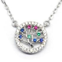 Wholesale Popular 925 Silver Tree of Life Necklace | Zircon Silver Necklace For Women