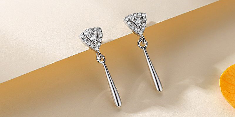 silver earrings