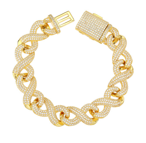 Wholesale 18k Gold Bracelet Cuban Link | Mens Gold Cuban Link Bracelet​