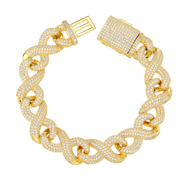 Wholesale 18k Gold Bracelet Cuban Link | Mens Gold Cuban Link Bracelet​