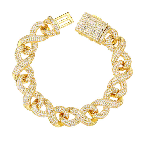 Wholesale 18k Gold Bracelet Cuban Link | Mens Gold Cuban Link Bracelet