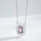 Custom Pink Cubic Zirconia Jewelry Set | Fashion Jewelry Necklace and Earrings Set