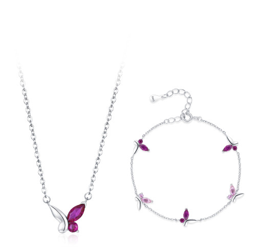 Wholesale Silver Wedding Jewelry Sets | Necklaces and Bracelets Women's Jewelry Gift Sets​