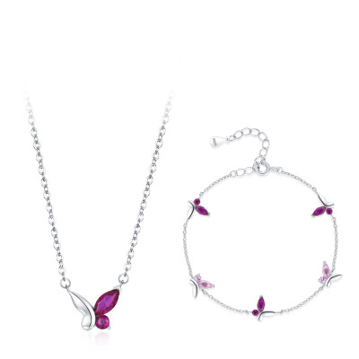 Wholesale Silver Wedding Jewelry Sets | Necklaces and Bracelets Women's Jewelry Gift Sets​