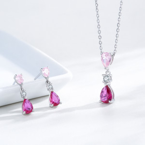 Wholesale Jewelry Necklace and Earring Sets | 925 Silver Wedding Jewelry Sets For Bride​