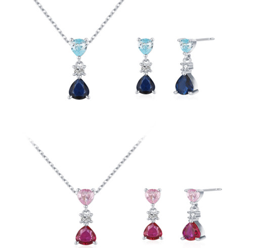 Wholesale Jewelry Necklace and Earring Sets | 925 Silver Wedding Jewelry Sets For Bride​