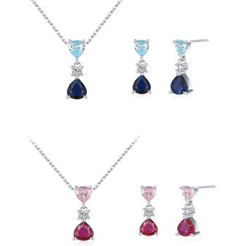 Wholesale Jewelry Necklace and Earring Sets | 925 Silver Wedding Jewelry Sets For Bride​