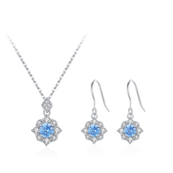 New Fashion Jewelry Necklace and Earring Sets | Silver 925 Jewelry Set Classic​ For Women