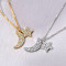 Wholesale 925 Sterling Silver Moon and Star Necklace | 18k Gold Moon and Star Pendant Necklace