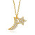 Wholesale 925 Sterling Silver Moon and Star Necklace | 18k Gold Moon and Star Pendant Necklace