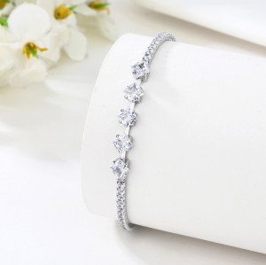 Wholesale Adjustable Silver Tennis Bracelet | Exquisite Zircon Tennis Bracelet Supplier