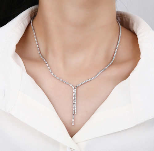 Custom Silver Tennis Necklace | Personalized Jewelry Manufacturer