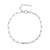 Elegant Silver Zircon Tennis Bracelet | Adjustable 925 Sterling Silver Chain Bracelet for Women
