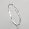 Wholesale 925 Sterling Silver Zircon Bangle | Elegant Women's Jewelry Supplier