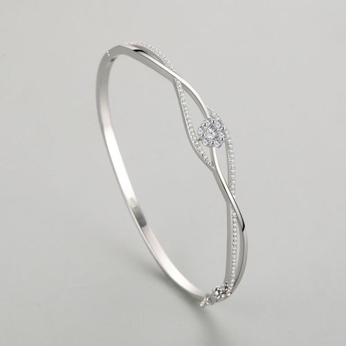 Braccialetto all'ingrosso in argento sterling 925 con zirconi | Fornitore di eleganti gioielli da donna