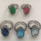 Wholesale 925 Sterling Silver Rings | Classic Glass Oxidation Fashion Rings For Women