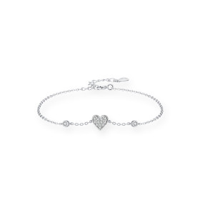 Trendy Heart-Shaped 925 Sterling Silver Bracelet | Europe & USA Hot-Selling Design