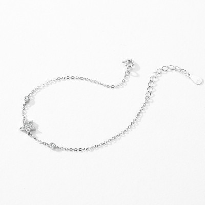Trendy 925 Sterling Silver Zircon Star Bracelet | Personalized Wholesale Jewelry Manufacturer