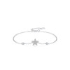 Pulsera de plata de ley 925 con circonitas y estrella, a la moda | Fabricante mayorista de joyería personalizada