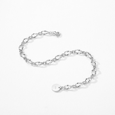 High-Quality Sterling Silver Link Bracelet | Elegant Women's Jewelry Supplier