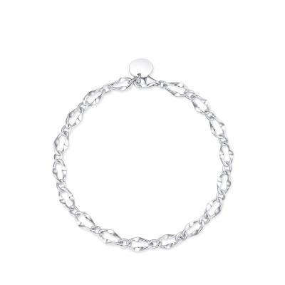 High-Quality Sterling Silver Link Bracelet | Elegant Women's Jewelry Supplier