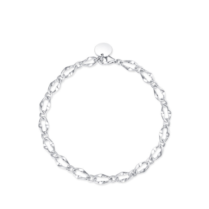 High-Quality Sterling Silver Link Bracelet | Elegant Women's Jewelry Supplier