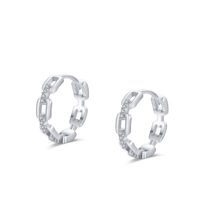 Sterling Silver Minimalist Hoop Earrings​