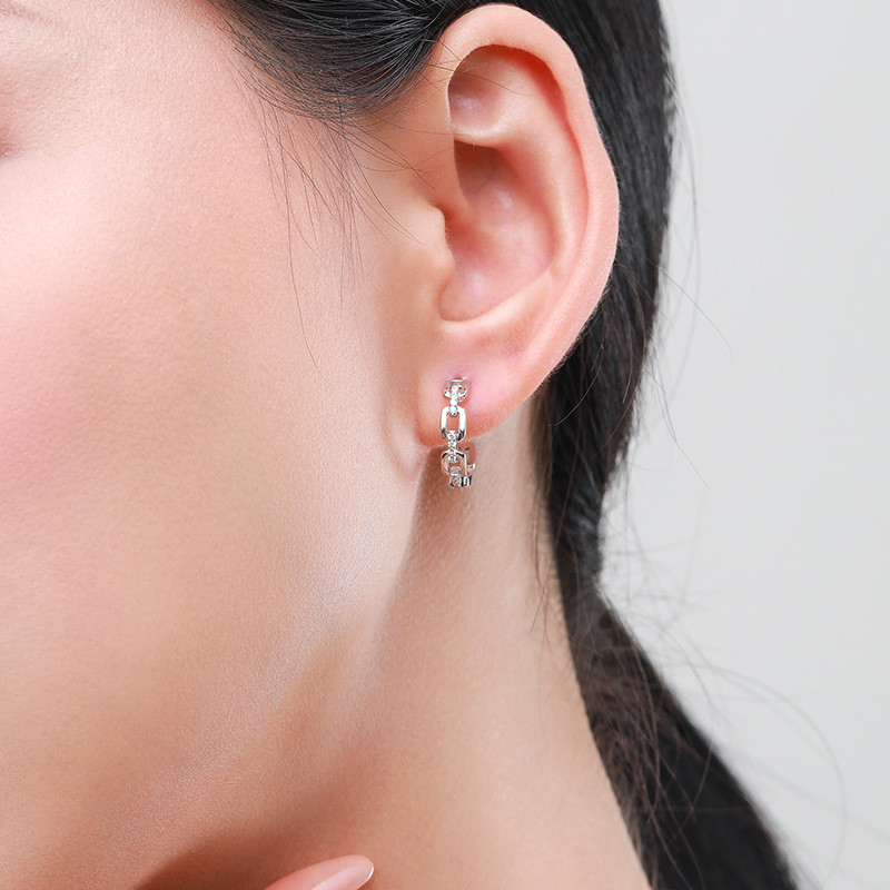 Sterling Silver Minimalist Hoop Earrings​