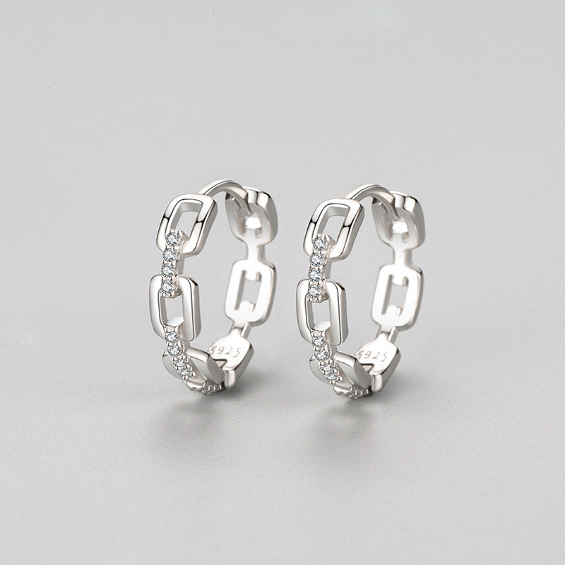 Sterling Silver Minimalist Hoop Earrings​
