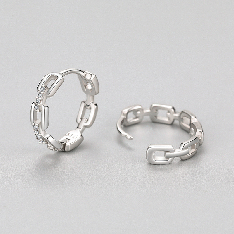 Sterling Silver Minimalist Hoop Earrings​