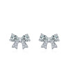 Wholesale 925 Sterling Silver Bow Stud Earrings | Cute Minimalist Jewelry for Women