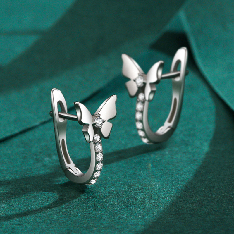 925 Sterling Silver Bow Stud Earrings