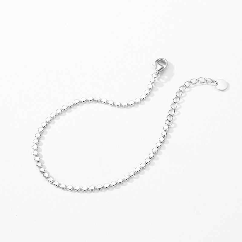Heart-Shaped 925 Sterling Silver Bracelet