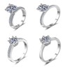 Custom Luxury Moissanite 925 Silver Ring | OEM/ODM for Jewelry Brands