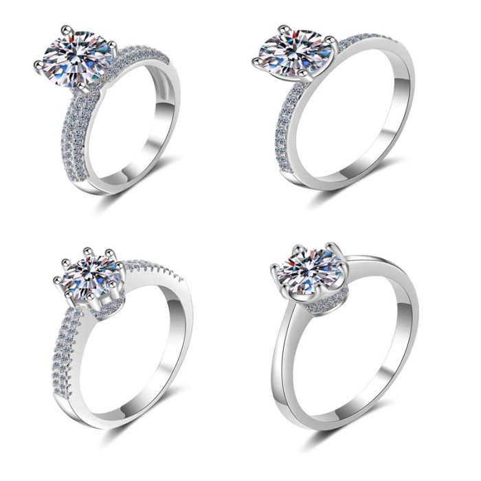 Custom Luxury Moissanite 925 Silver Ring | OEM/ODM for Jewelry Brands