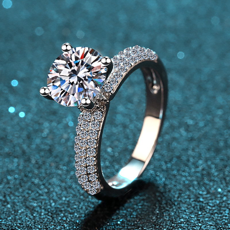925 Silver Moissanite Ring