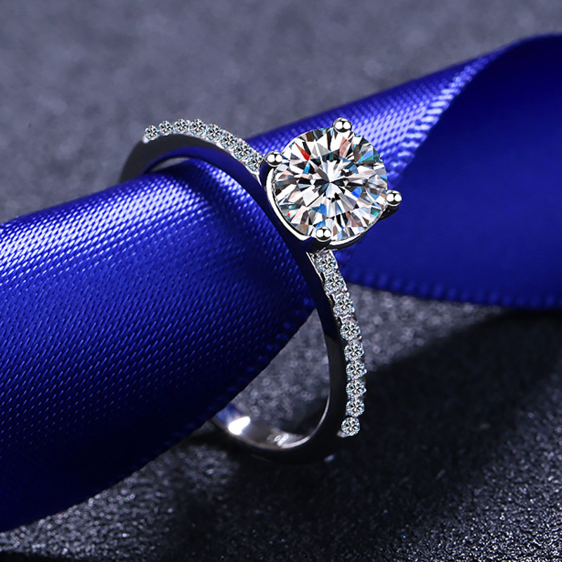 925 Silver Moissanite Ring