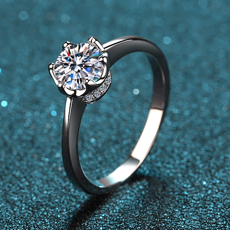 925 Silver Moissanite Ring