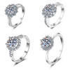 925 Sterling Silver Moissanite Ring Bulk Wholesale | Fine Jewelry Grade