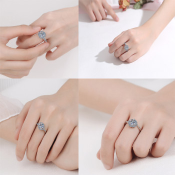 925 Sterling Silver Moissanite Ring Bulk Wholesale | Fine Jewelry Grade