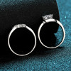 Anello solitario in argento 925 con moissanite da 0,8 ct, vendita all'ingrosso | Produttore di gioielli personalizzati OEM/ODM
