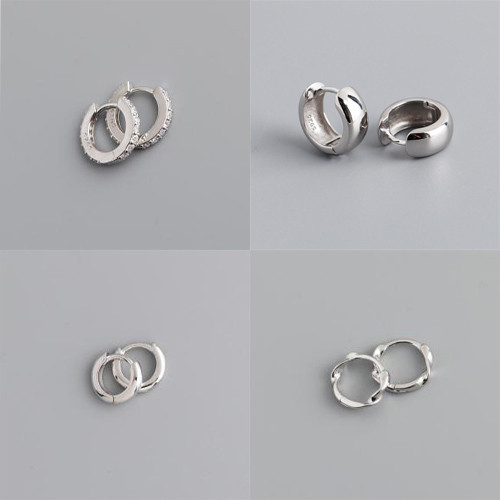 silver earrings