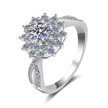 Bulk 925 Sterling Silver Moissanite Eternity Band| High-End Jewelry Wholesaler with Low MOQ