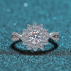 Bulk 925 Sterling Silver Moissanite Eternity Band| High-End Jewelry Wholesaler with Low MOQ