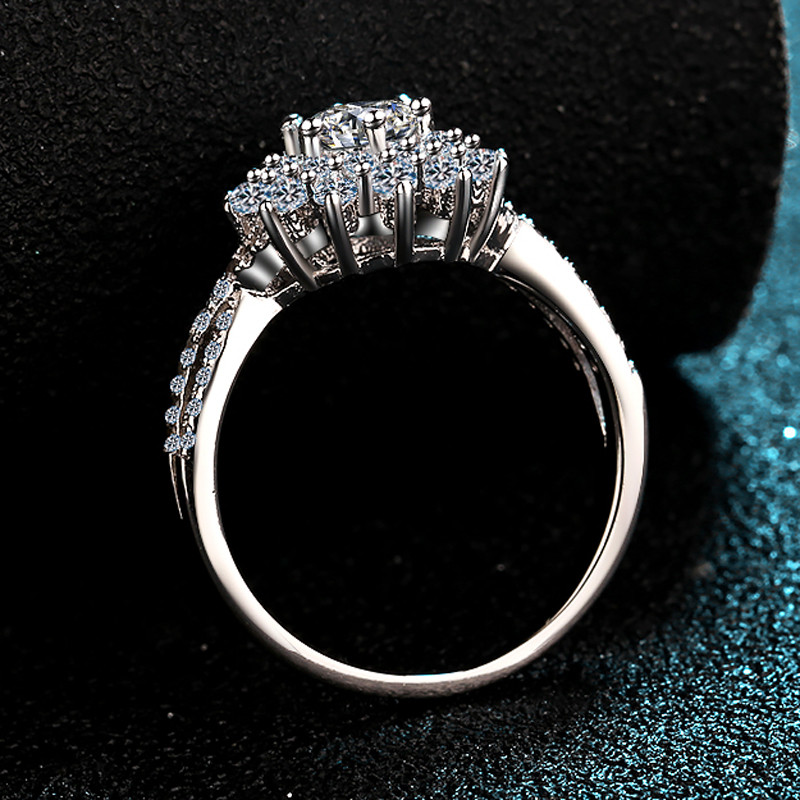 Sterling Silver Moissanite Rings Wholesale