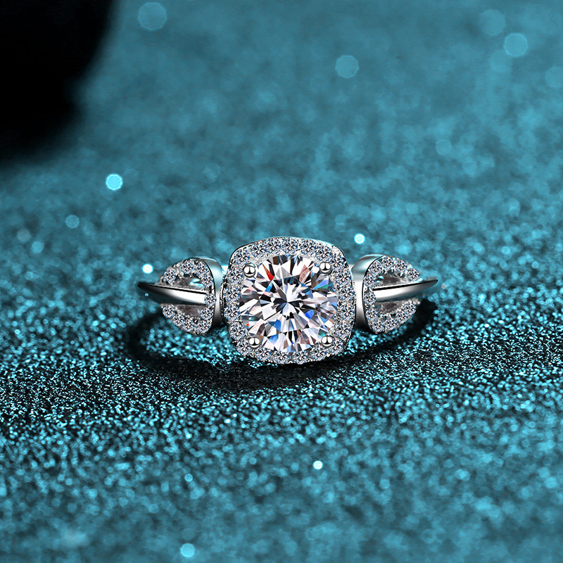 Sterling Silver Moissanite Rings Wholesale