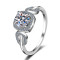 Wholesale GRA certified 1ct moissanite ring | High-Grade S925 Silver Jewelry Factory