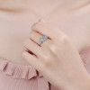 Wholesale GRA certified 1ct moissanite ring | High-Grade S925 Silver Jewelry Factory