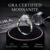 Wholesale GRA certified 1ct moissanite ring | High-Grade S925 Silver Jewelry Factory