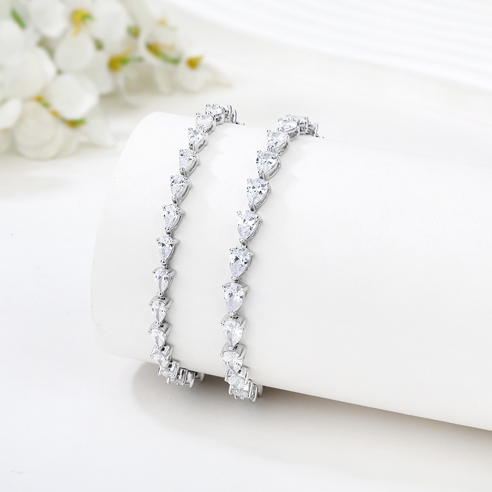 High quality cubic zirconia tennis bracelet